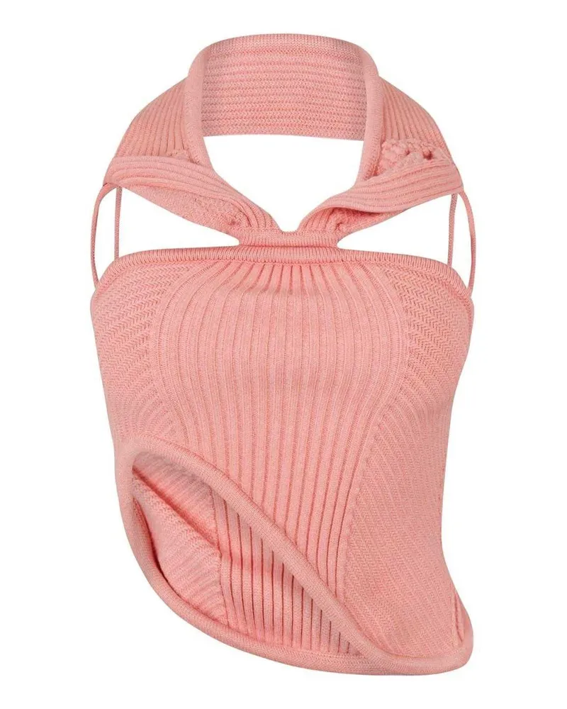 OFF-WHITE Off White - Trägertop für Damen, gerippt, Schmal, Ärmellos (Pfirsich Pfirsich