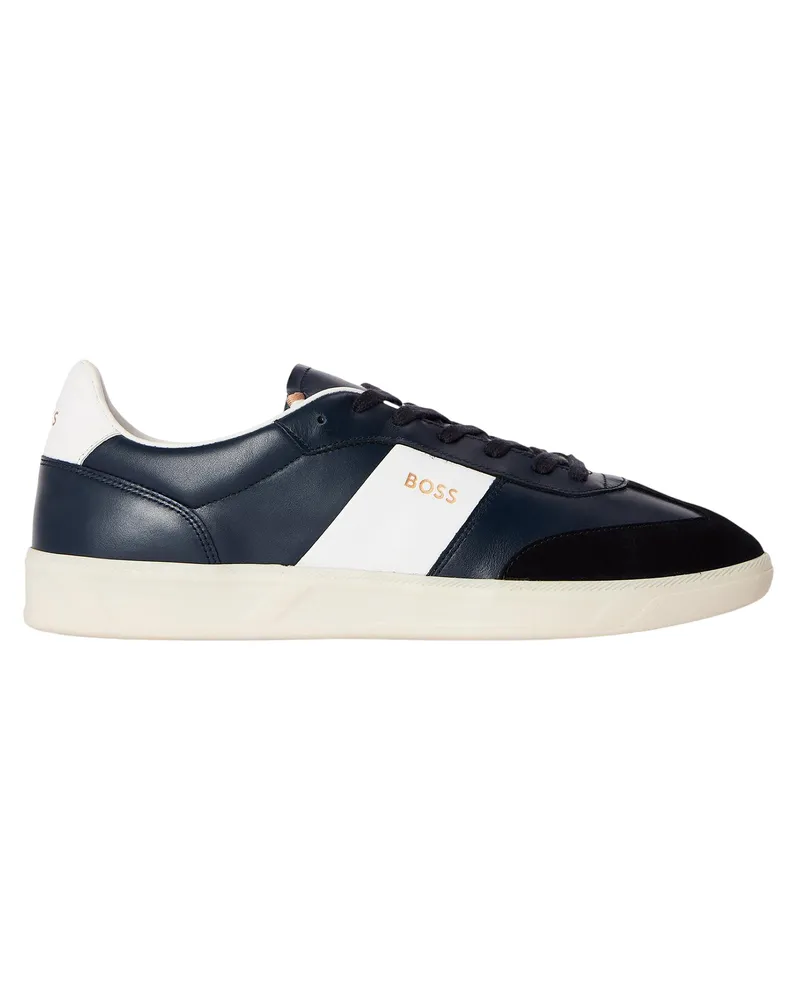 HUGO BOSS Brandon" Sneaker für Herren, Leder (Marine Marineblau