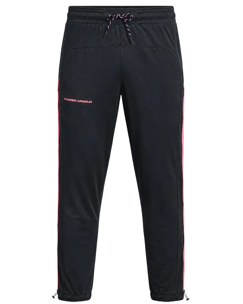 Under Armour Rival Terry AMP Herren schwarze Trainingshose Schwarz
