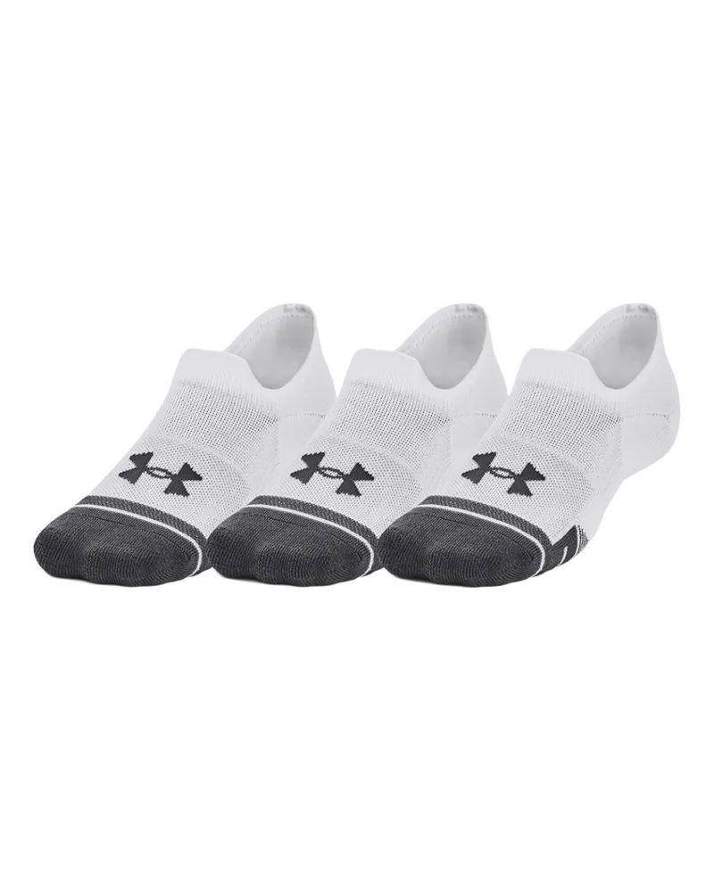 Under Armour Ultra-Low" Sportsocken für Herren/Damen Unisex - Training(3er-Pack) (Weiß Weiß