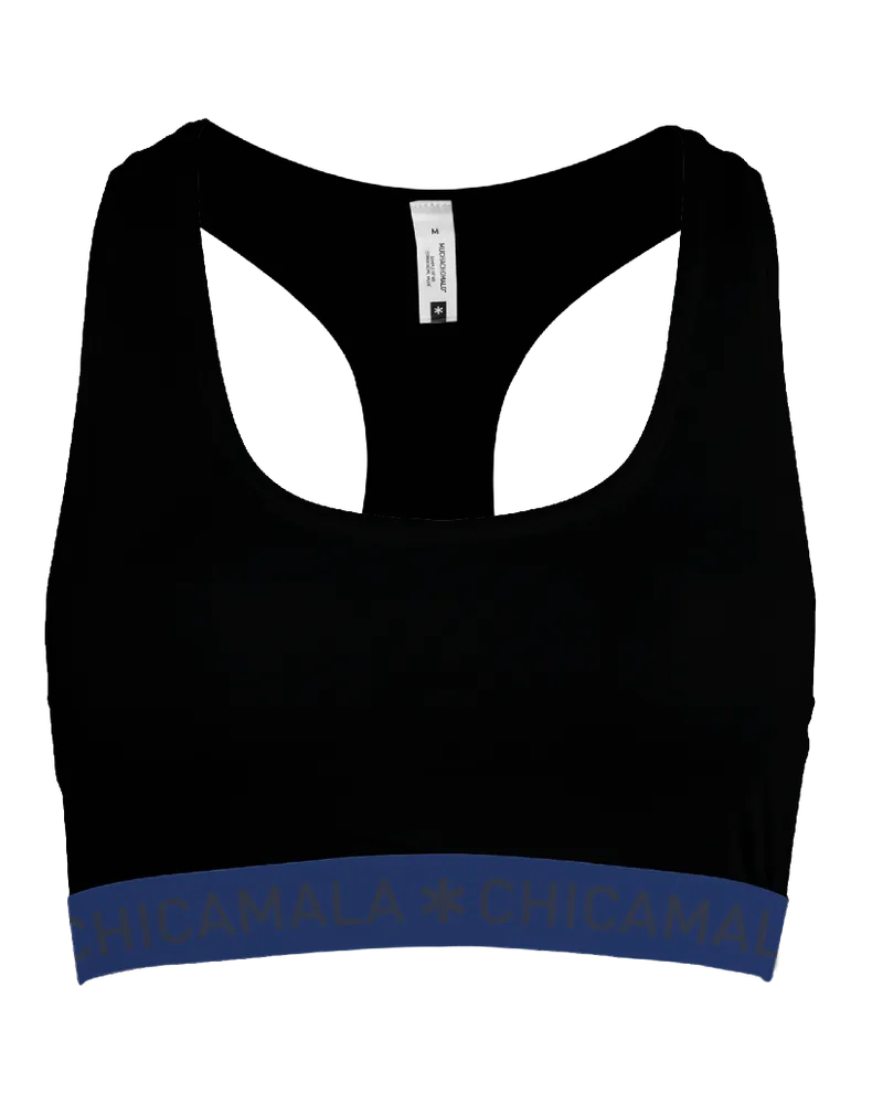 Muchachomalo Chicamala Racerback - Dames Sportbh Schwarz