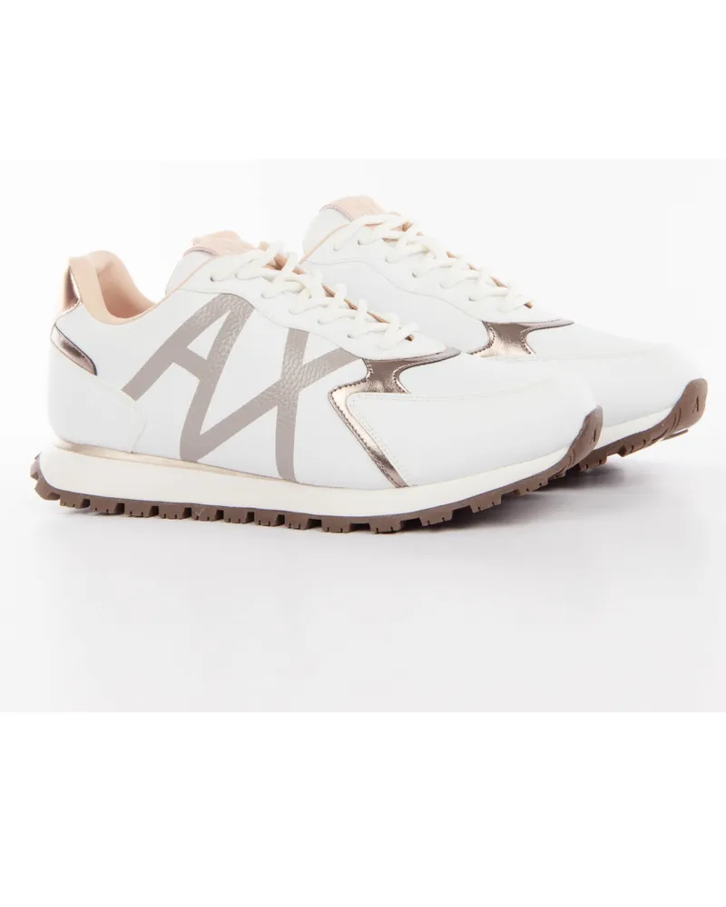 Armani Exchange Damen-Sneaker Adler AX Weiß
