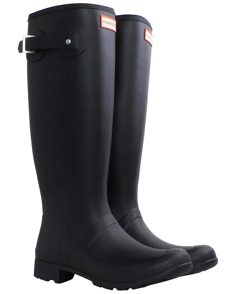 Hunter Original Tour Damen Gummistiefel in Schwarz Schwarz