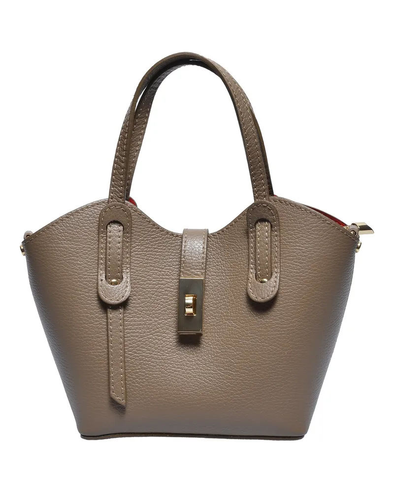 Anna Luchini Beige Rindsledertasche Beige