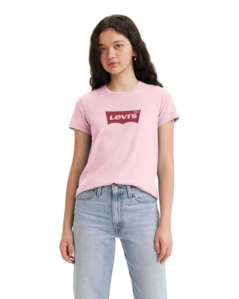 Levi's T-Shirt für Damen, Baumwolle (Pink Rosa
