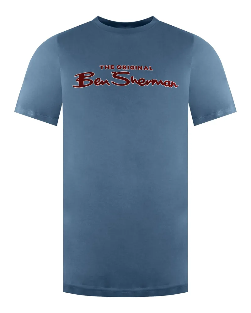 Ben Sherman Logo Herren Blau T-Shirt Blau