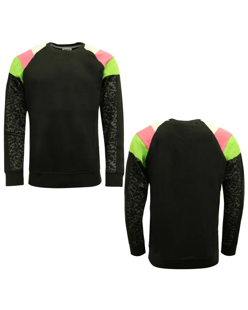 Reebok Womens RR Crew Neck Sweatshirt Jumper Jacke Schwarz S01460 A46A Schwarz