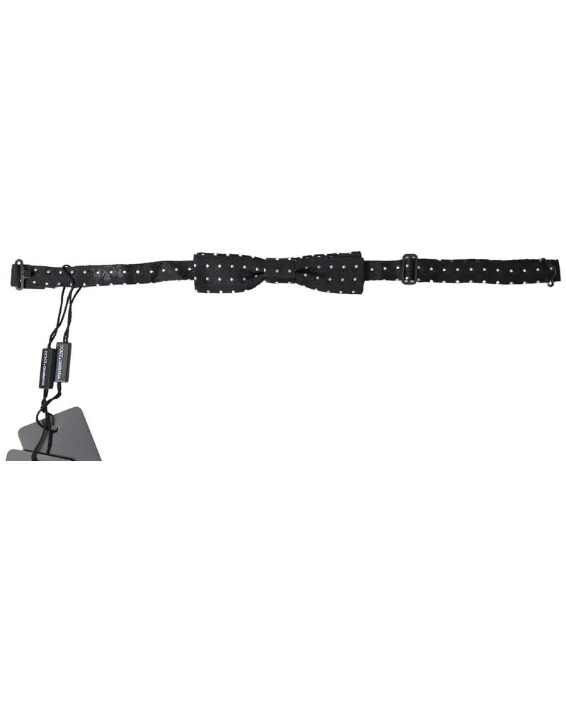 Dolce & Gabbana Punktemuster-Fliege Schwarz