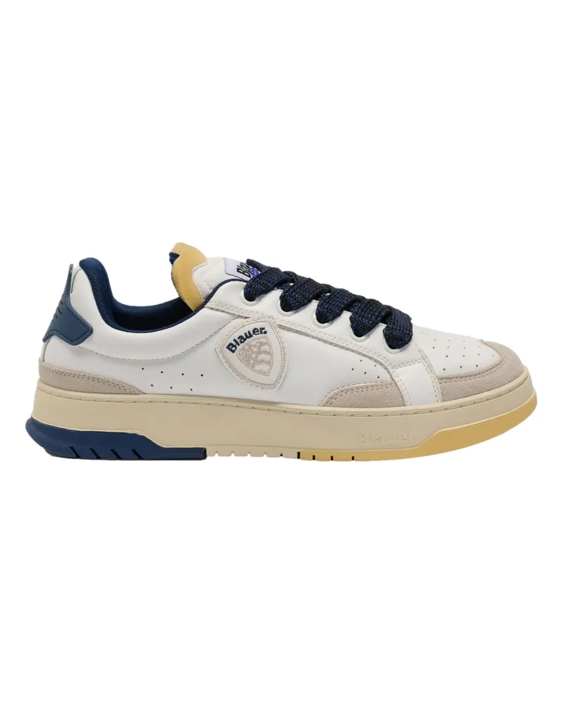 Blauer Sportschuh Weiß