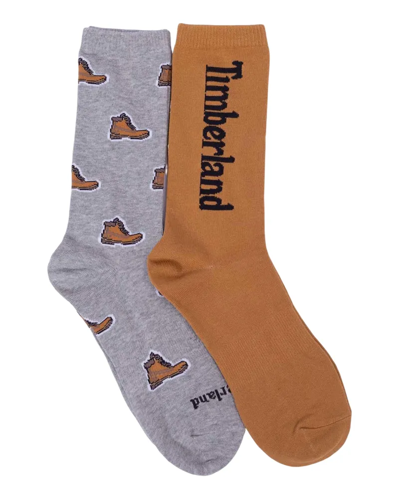 Timberland Stiefelsocken für Herren (2er-Pack) (Mittelgrau Grau