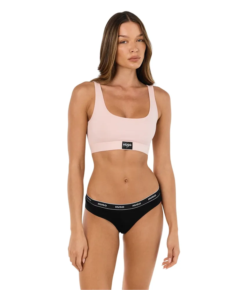 HUGO BOSS Slips für Damen, Mittlere Bundhöhe (Schwarz/Weiß Schwarz
