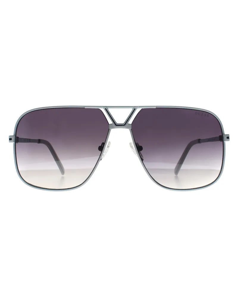 Guess Aviator Unisex Weiß Rauch Grau Gradient GO00066 Weiß