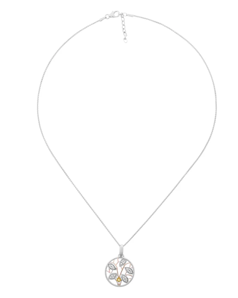 Orphelia Oceane' Damenkette mit Anhänger aus 925er Sterlingsilber - Silber/Rosé ZH-7090/1 Silber