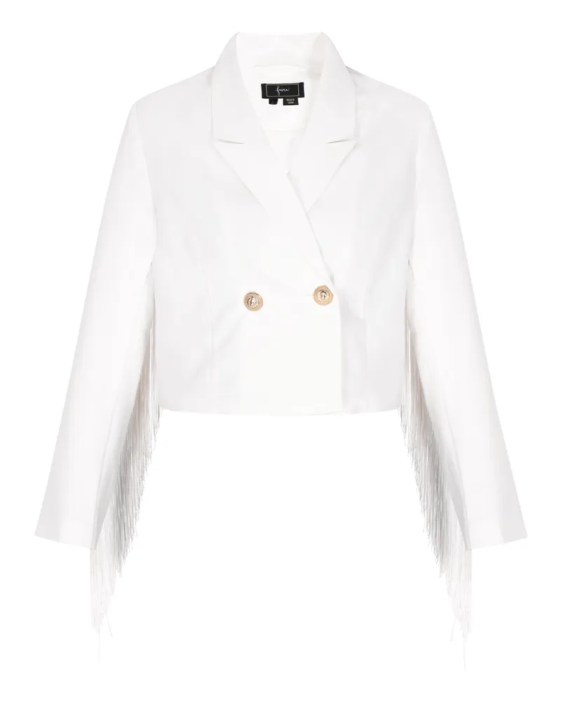FAINA Blazer Frauen cremefarben Wollweiß