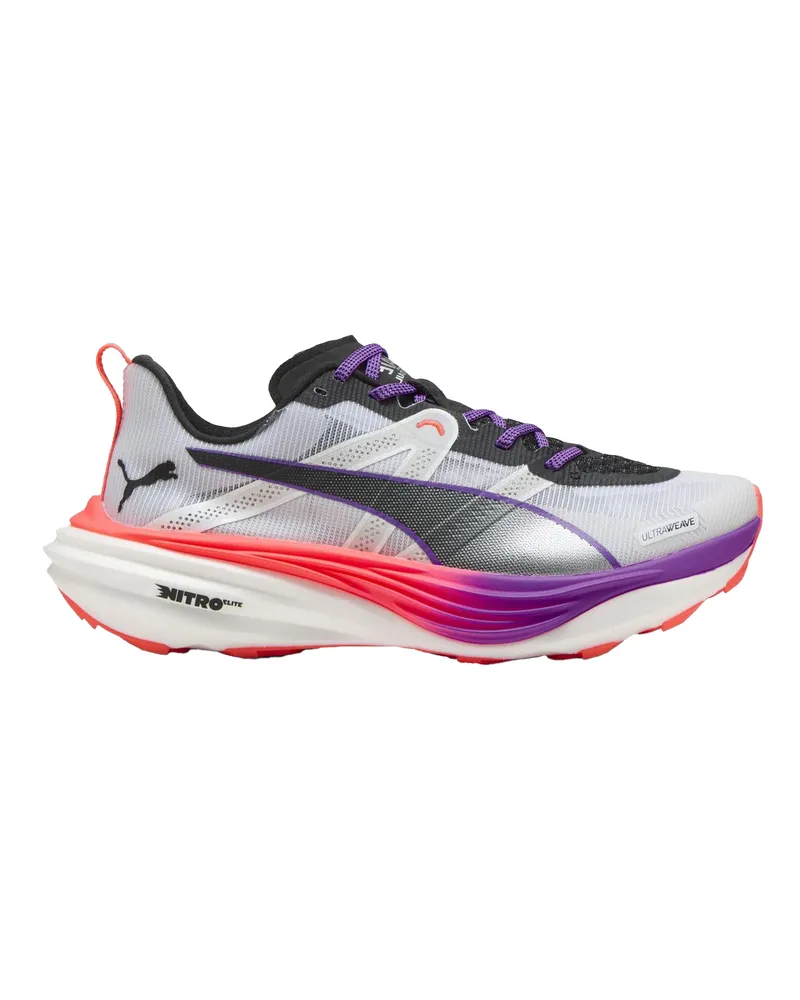 Puma Deviate Nitro Elite Laufschuhe für Damen (Weiß/Glutrot Mehrfarbig