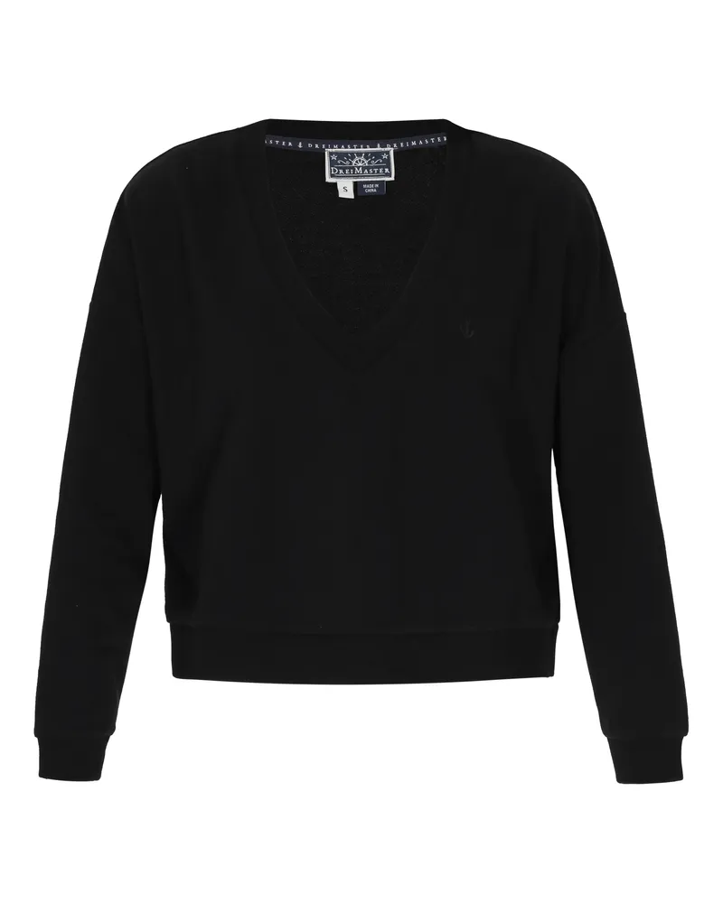 DreiMaster Sweatshirt Frauen Schwarz Schwarz