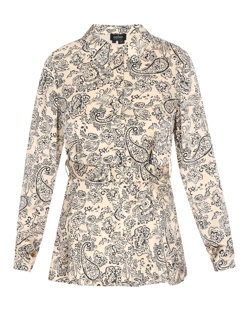 Usha Bluse Frauen creme schwarz Creme