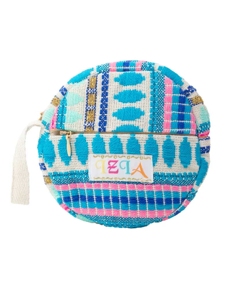 IZIA Runde Minitasche Damen Blau Mehrfarbig Blau