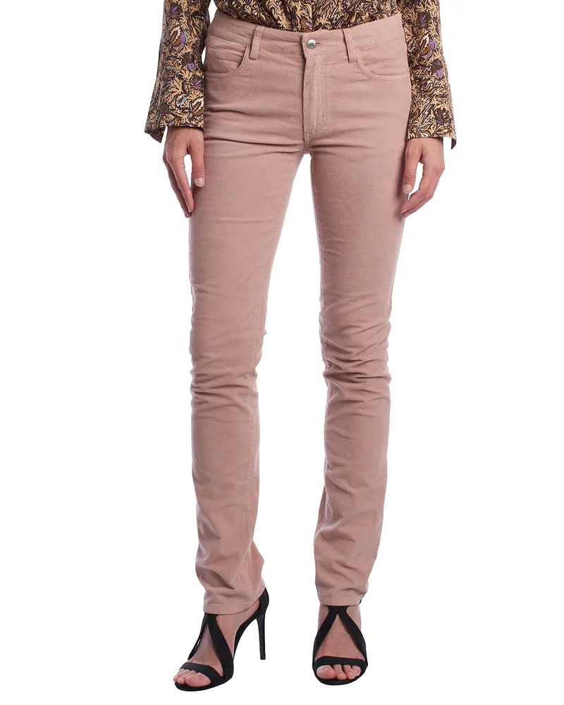 Zadig & Voltaire WKCS0104F Cordhose für Damen im Slim Fit Rosa
