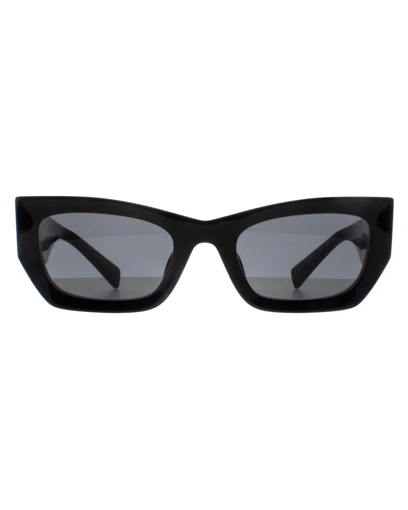 Miu Miu Rectangle Womens Schwarz Dunkelgrau MU09WS Schwarz