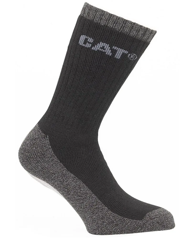 Caterpillar Footwear CAT Thermo-Baumwollsocken, wadenhoch, Unisex - Schwarz Schwarz