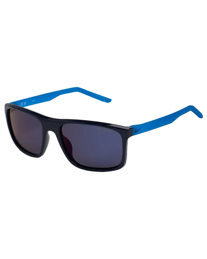 Nike Polarisierte Rechteckige Sonnenbrille für Männer und Frauen Fire LP FD1819 Blau