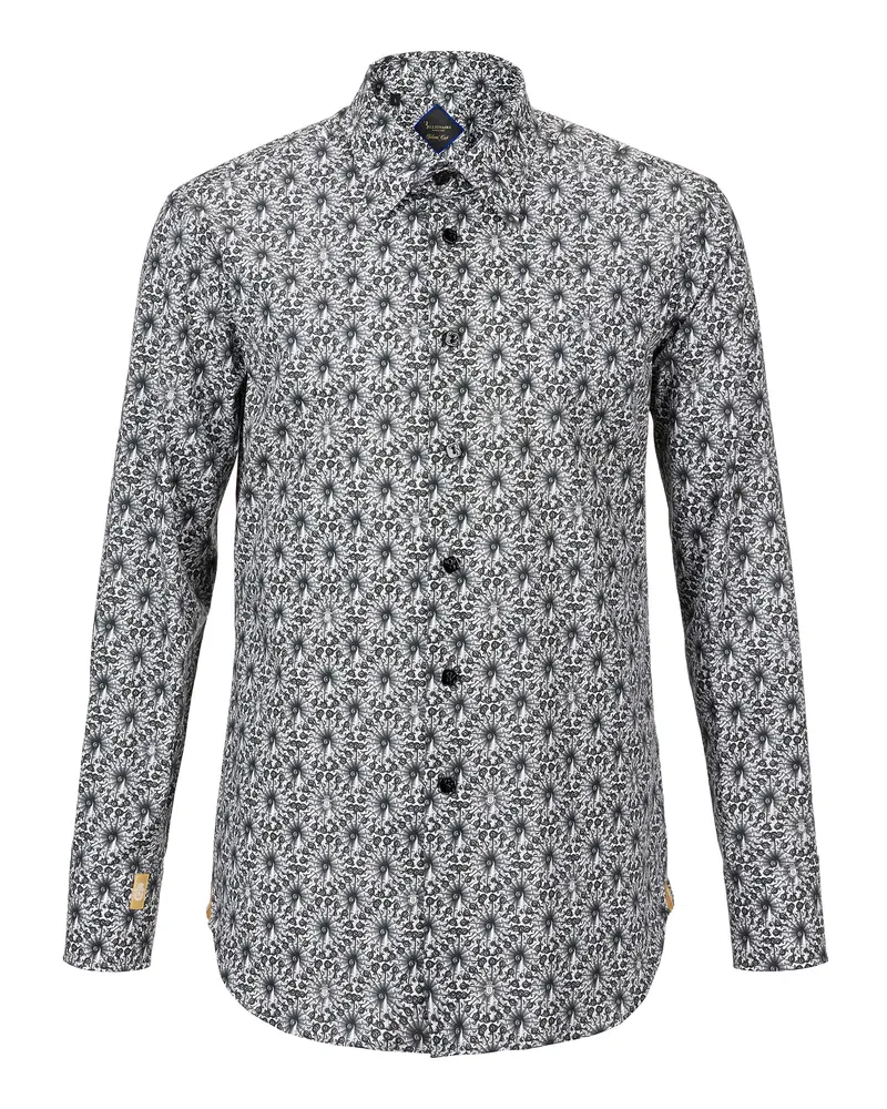 Billionaire Slim-Fit-Hemd - Schwarz Schwarz