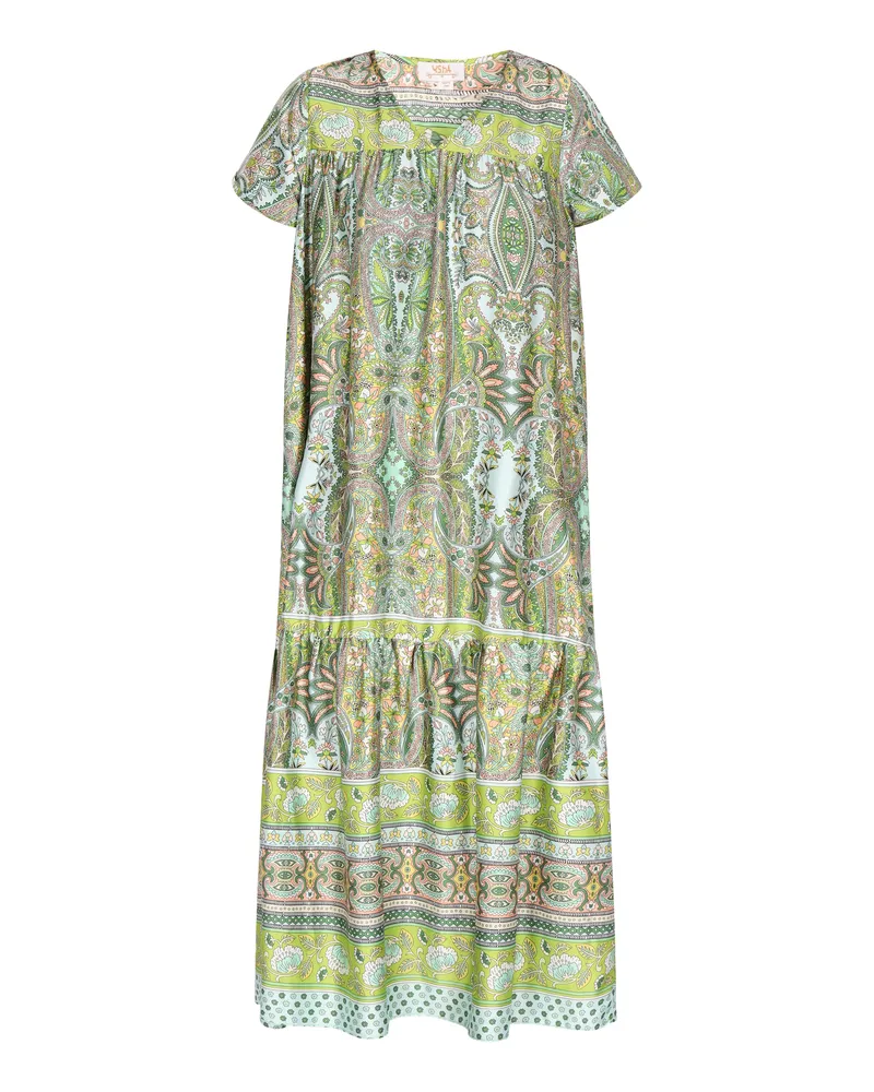Usha Kleid Damen Hellgrün Mehrfarbig Hellgrün