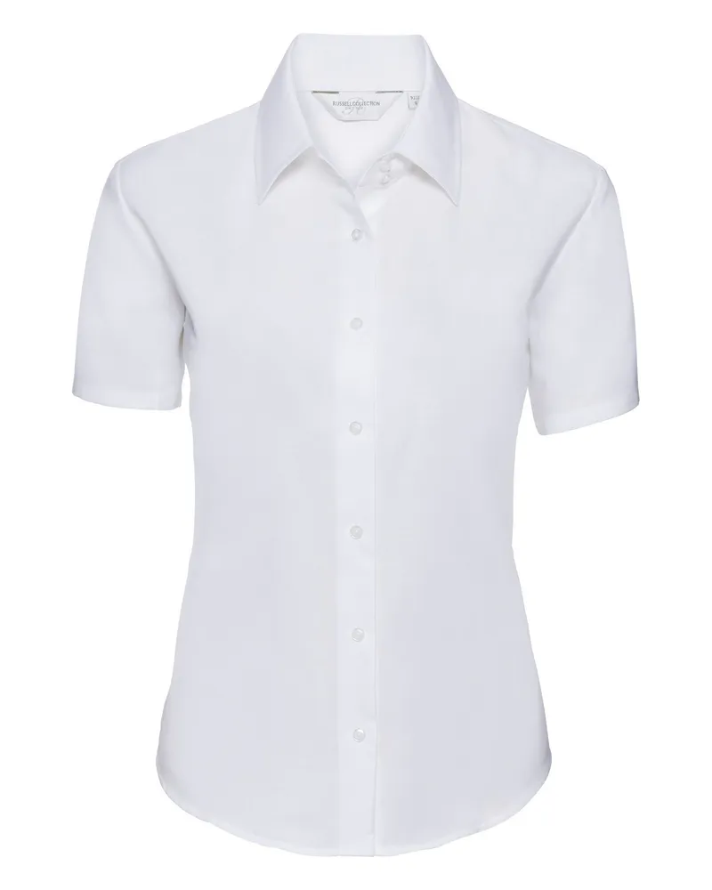 Russell Athletic Russell Collection - Bluse mit kurzen Ärmeln - Damen (Weiß Weiß