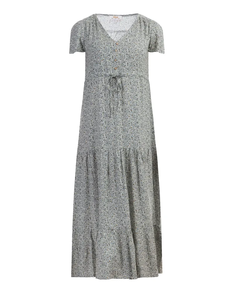 Usha Kleid Damen Wollweiß Mehrfarbig Mehrfarbig