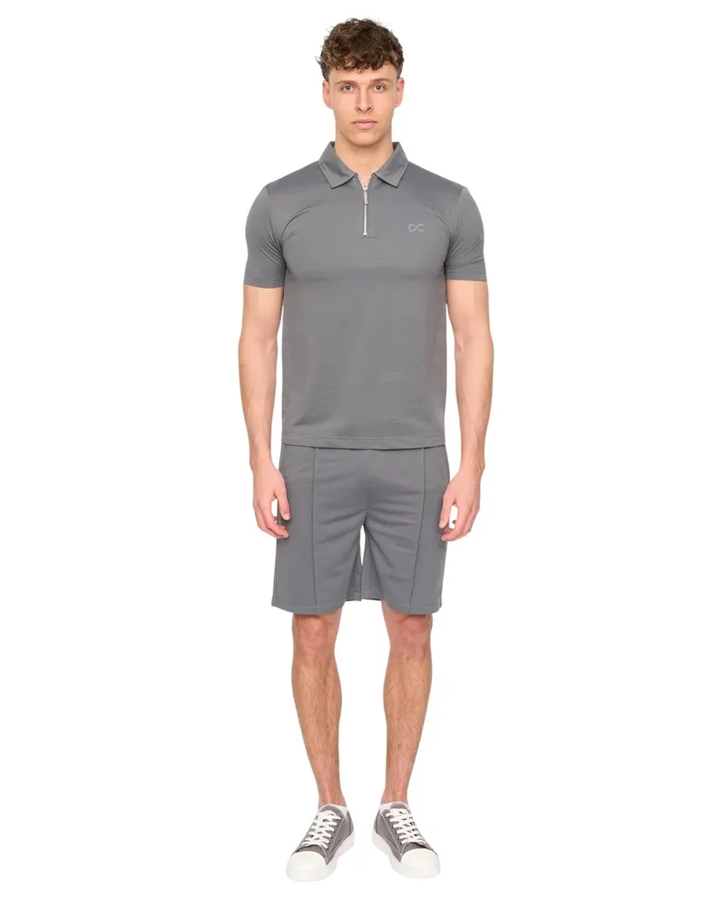 Duck and Cover Medford" Polo und Shorts Set für Herren, Alltag (Grau Grau