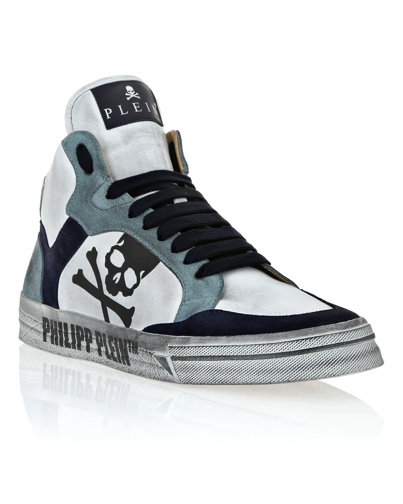 Philipp Plein High-Top Turnschuhe Retrokickz Weiß