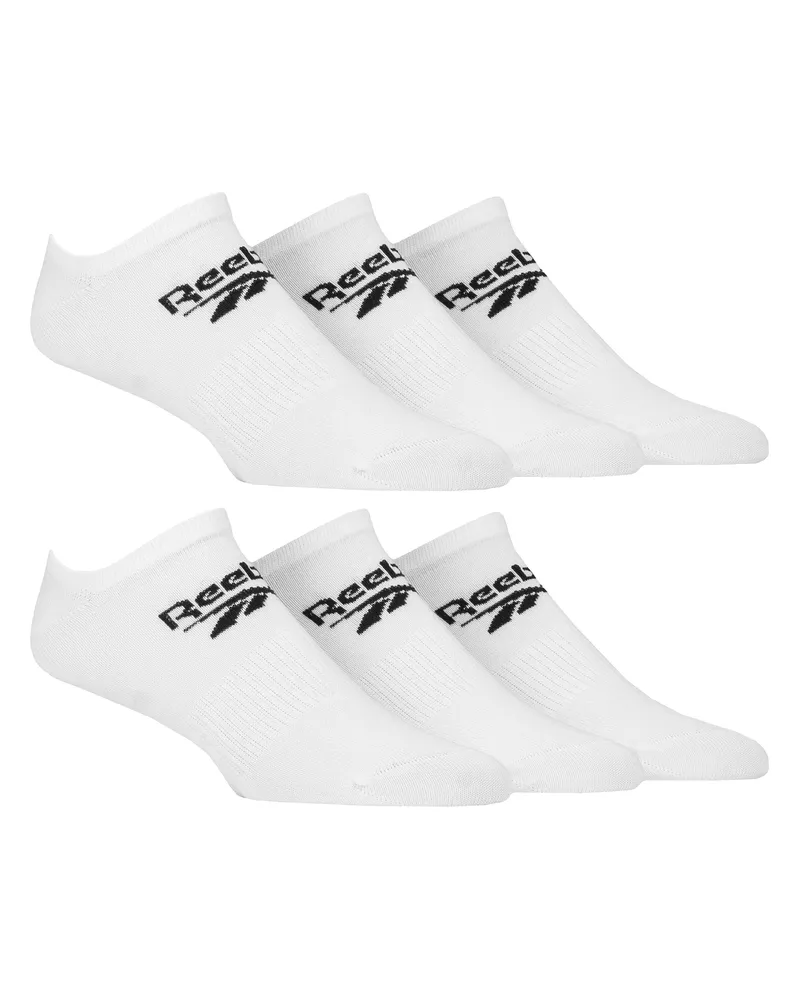 Reebok Unisex Niedrigschnitt Atmungsaktive Trainer Sport Socken Weiß