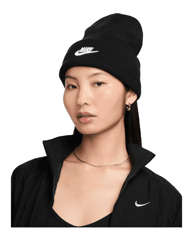 Nike Futura Peak" Mütze für Herren/Damen Unisex (Schwarz/Weiß Schwarz