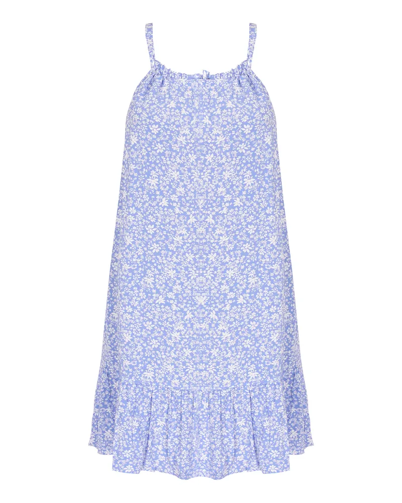 My Mo Kleid Frauen blau weiß Blau