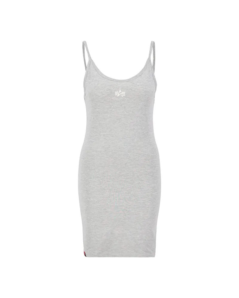 Alpha Industries Basic Small Logo Dress Women Grau