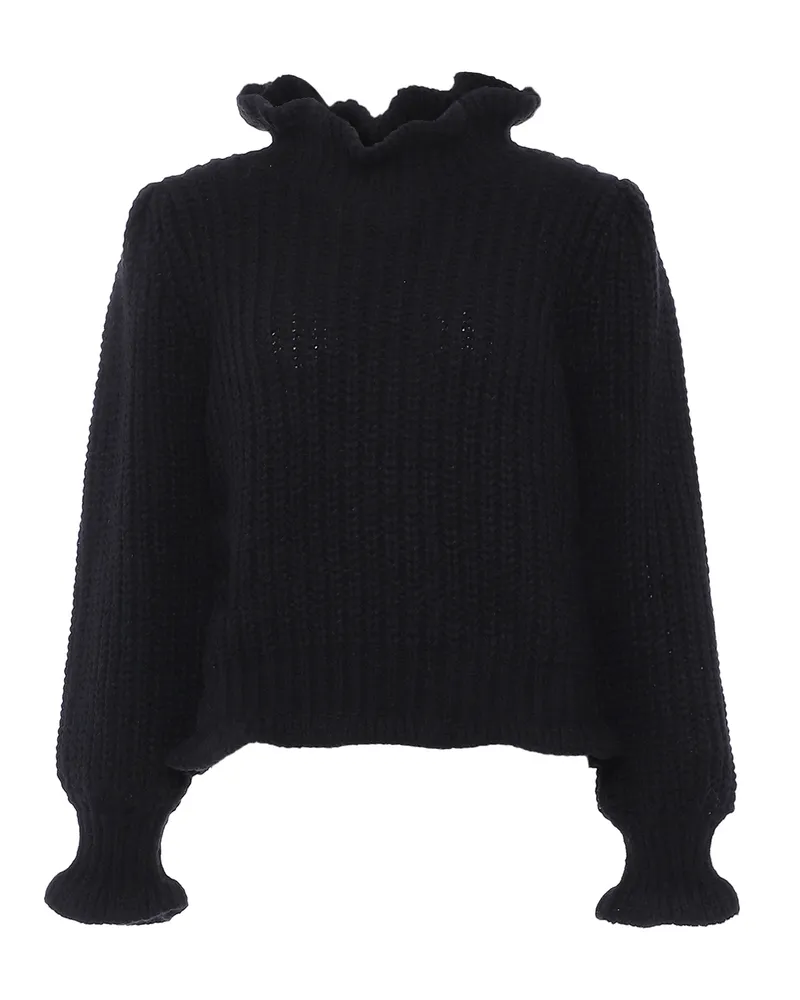 FAINA Pullover Damen schwarz Schwarz