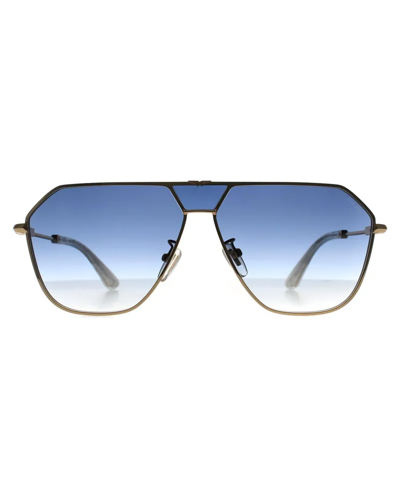 Police Polizei Aviator Herren glänzend rosa Gold blau Gradient SPLL89 Horizont 8 Gold