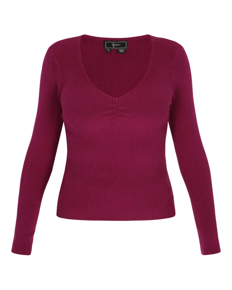 FAINA Pullover Frauen Maulbeere Rosa