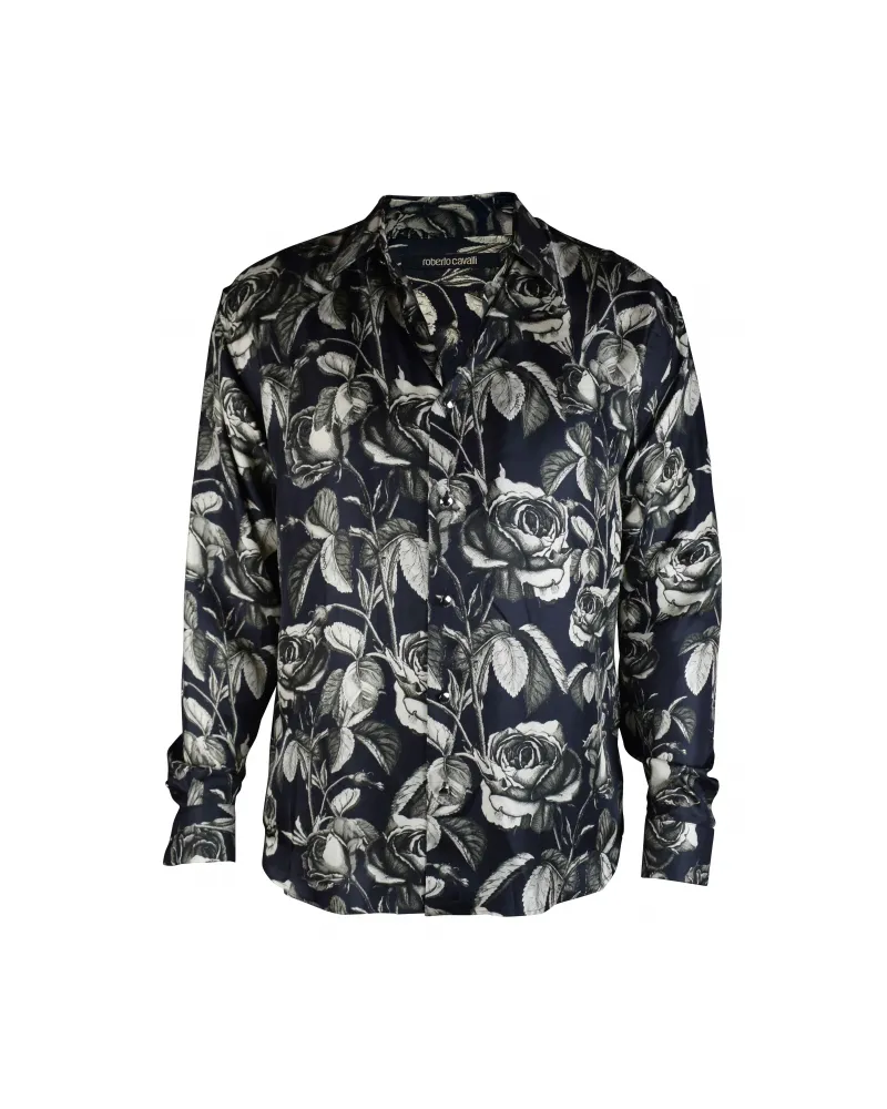 Roberto Cavalli Hemd Schwarz Schwarz