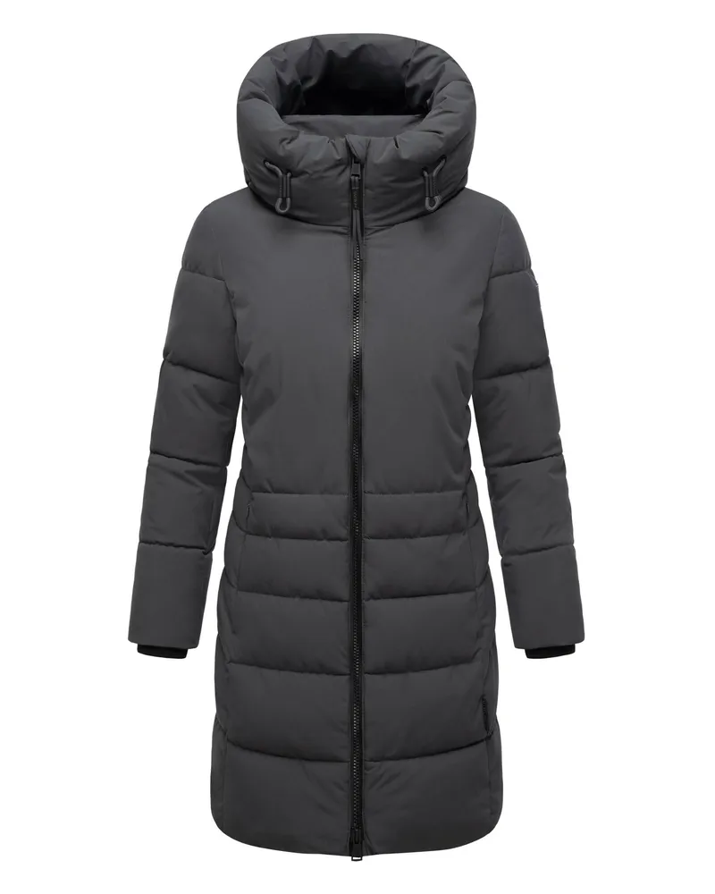 NAVAHOO Damen Steppmantel Mondnebel XIV – warm, stilvoll & funktional Grau