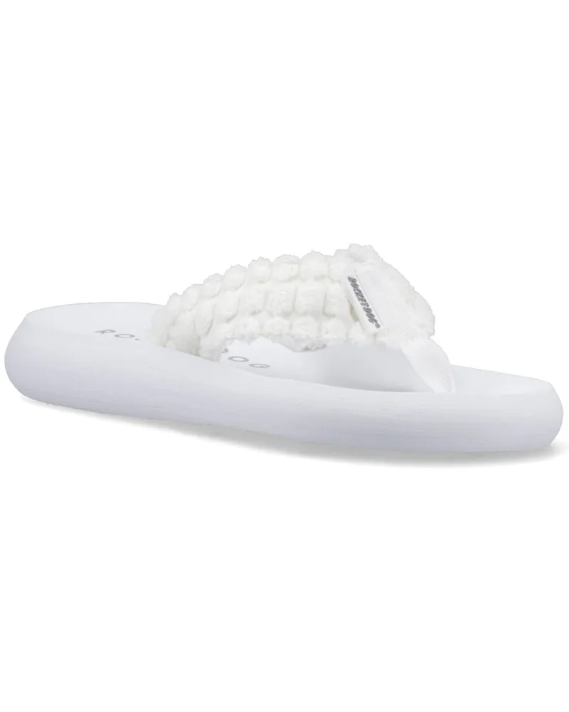 Rocket Dog Spotlight Atom Textile Damen Flip-Flops In Weiß Weiß