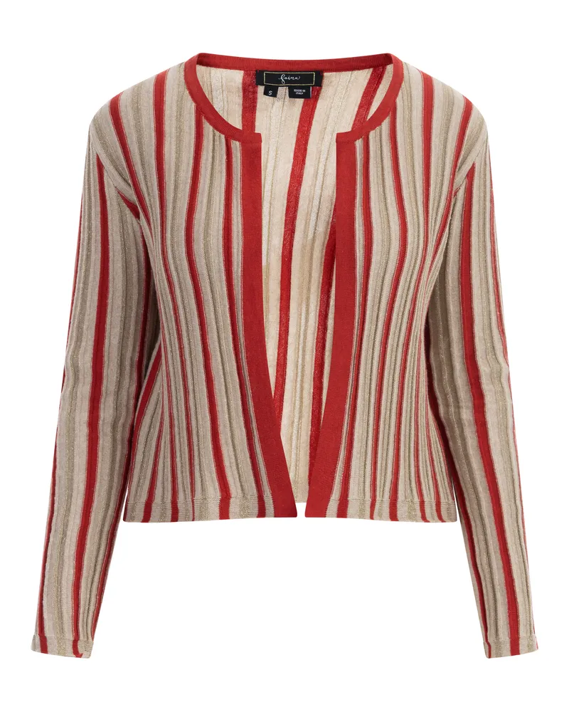 FAINA Strickjacke Damen Rot Mehrfarbig Mehrfarbig