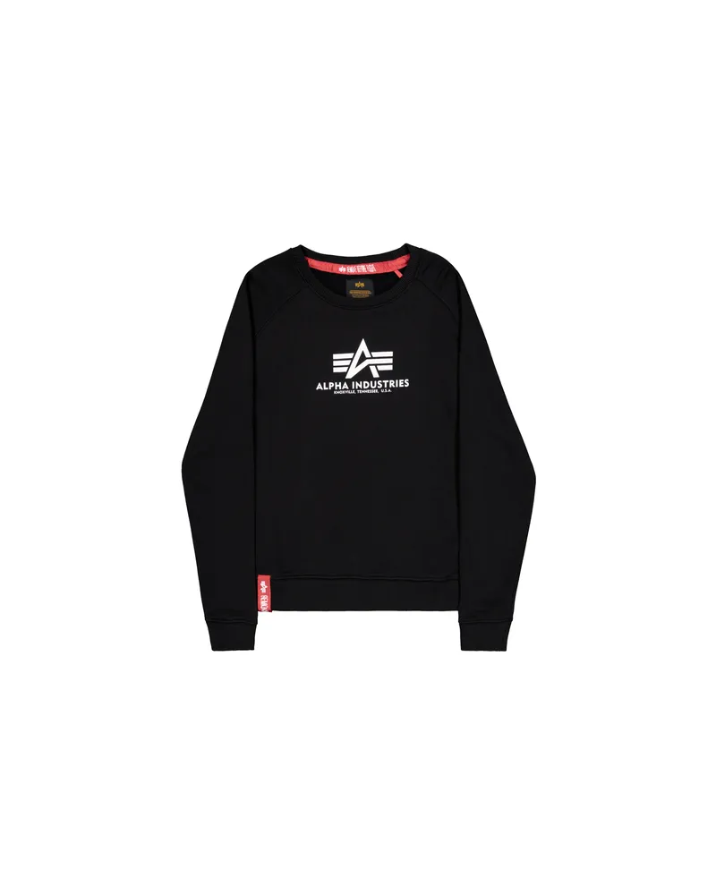 Alpha Industries New Basic Big Logo Sweatshirt Women Schwarz