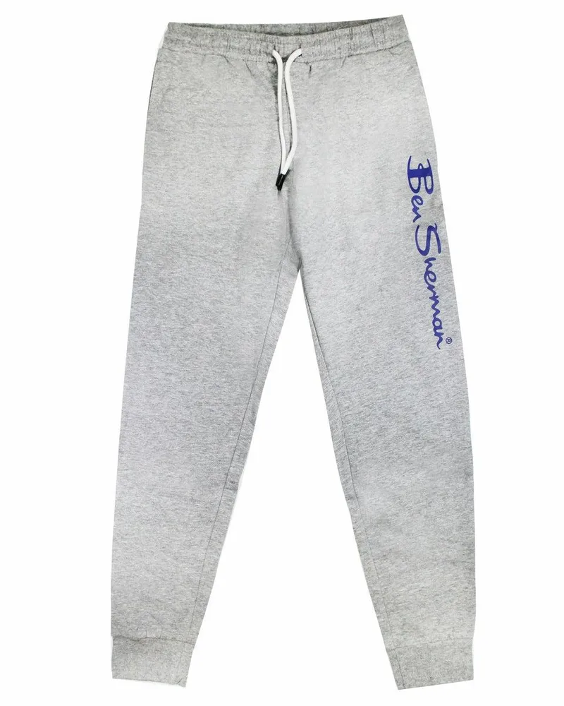 Ben Sherman Logo Mens Grey Track Hosen Grau