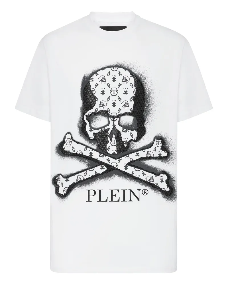 Philipp Plein T-Shirt Skull Weiß