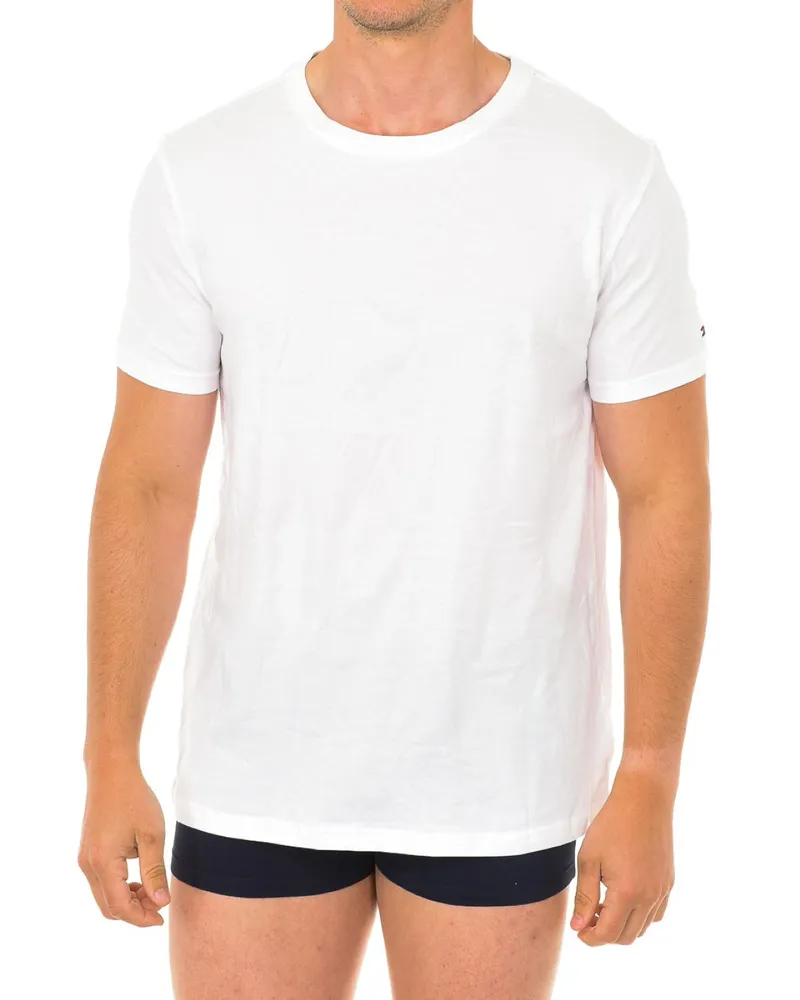 Tommy Hilfiger Pack-2 Kurzarm-T-Shirts UM0UM01030 Herren Weiß