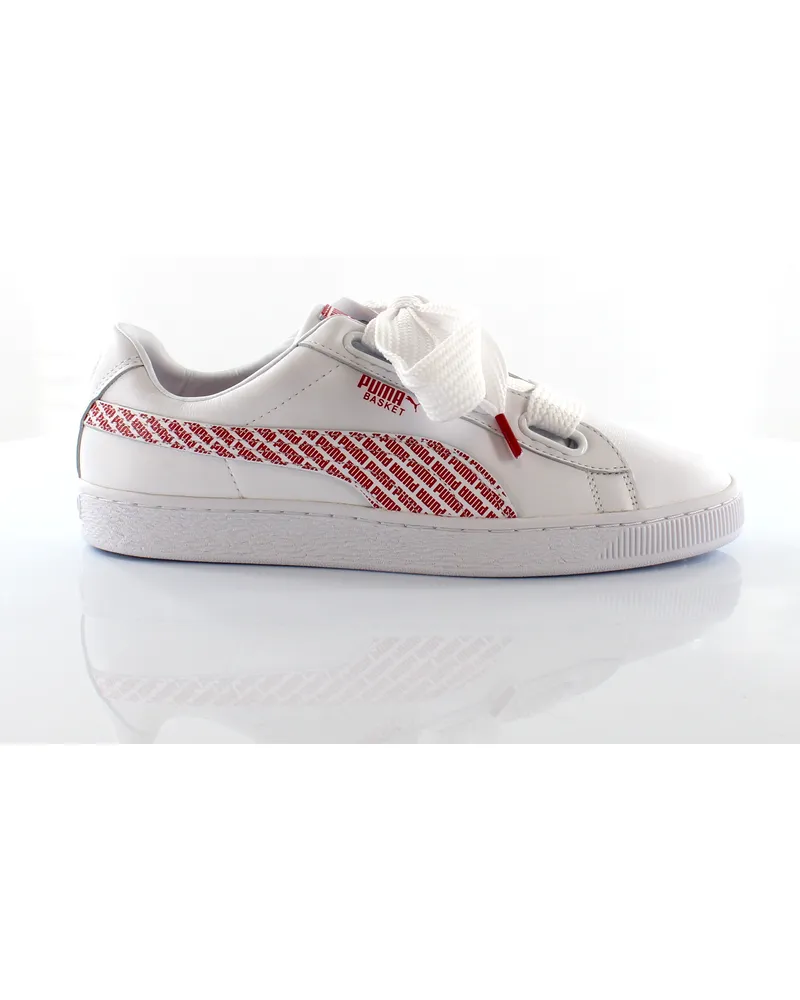 Puma Korbherzherz -Damen weiße Trainer Weiß
