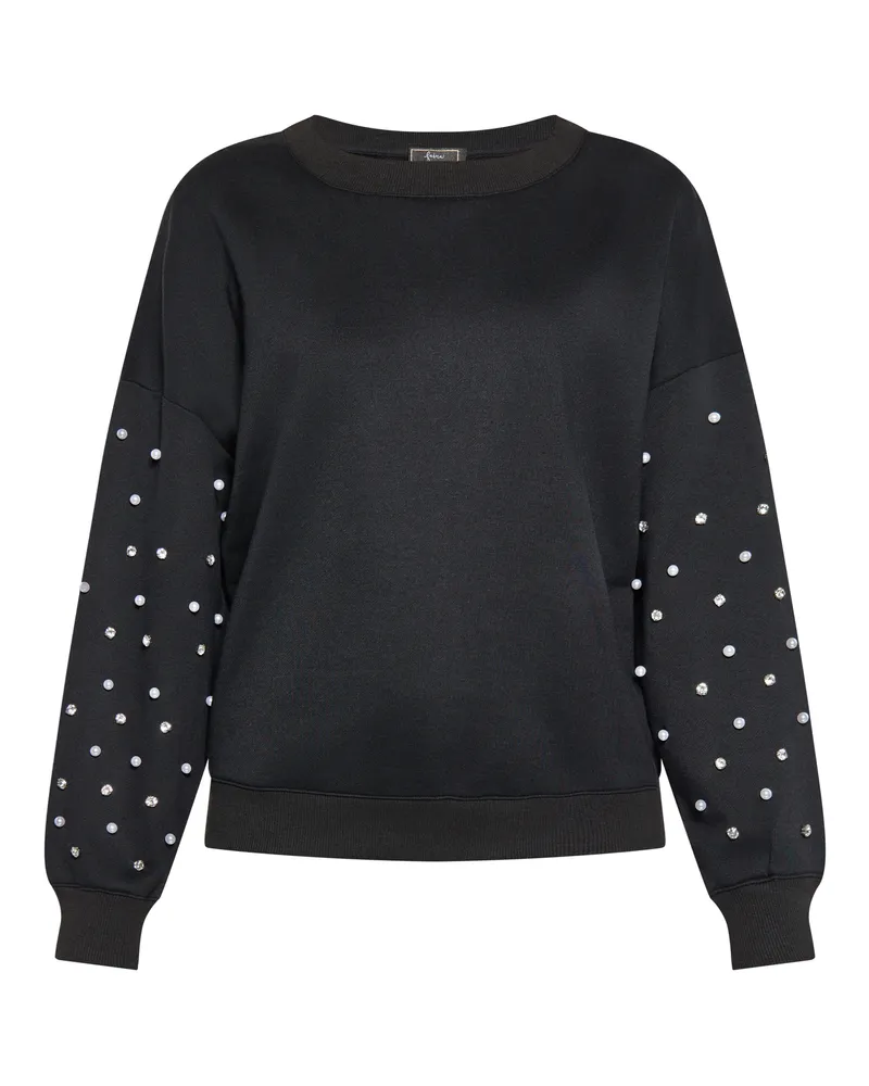 FAINA Sweatshirt für Damen, Rundhalsausschnitt - Schwarz Schwarz