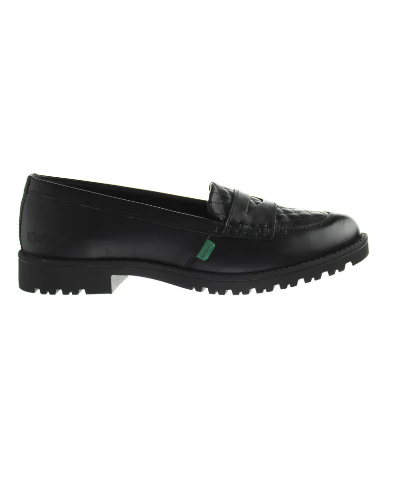Kickers Kicker Lachly Quilt Loafer Damen schwarze Schuhe Schwarz